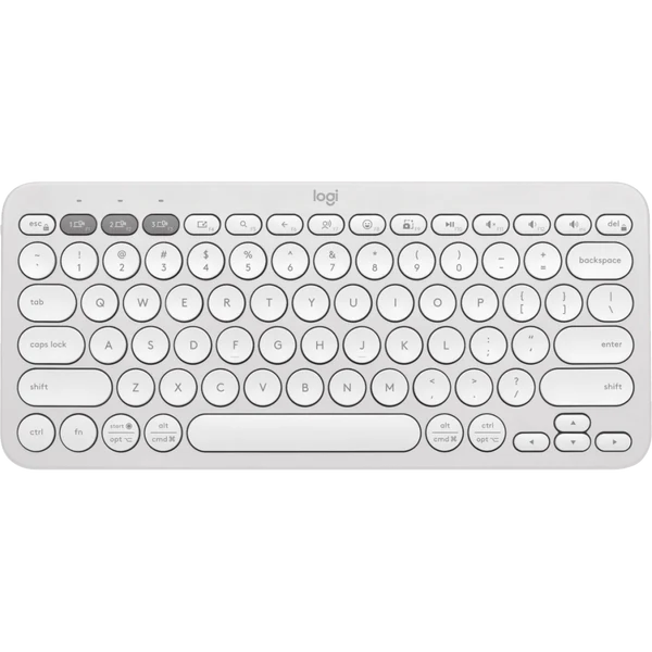 Logitech K380s Pebble Keys 2 Bluetooth Wireless Keyboard in Pakistan — Tonal White, main view (1 of 5)
