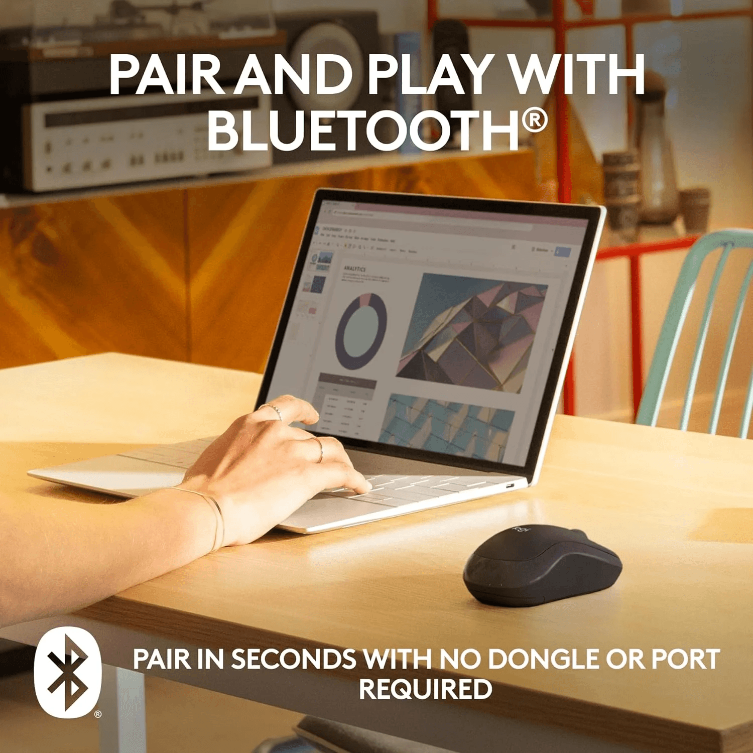 Logitech M240 Silent Bluetooth Wireless Mouse in Pakistan — Graphite, view 3 of 8