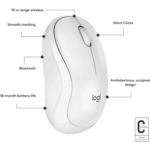 Logitech M240 Silent Bluetooth Wireless Mouse in Pakistan — Off-White, view 6 of 7