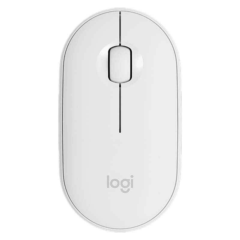 Logitech M350 Pebble Bluetooth Wireless Mouse - Silent in Pakistan — White, main view (1 of 1)