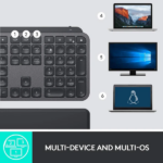 Logitech MX Keys Plus Advanced Wireless Illuminated Keyboard With Palm Rest in Pakistan, view 4