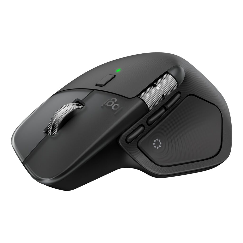 Logitech MX Master 4 Black front 3/4 angle