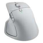 Logitech MX Master 4 Pale Gray 3/4 angle
