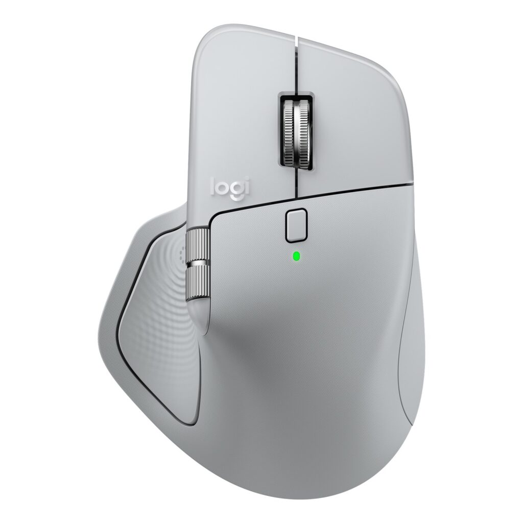 Logitech MX Master 4 Pale Gray top view