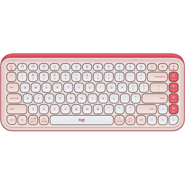 Logitech POP Icon Keys Bluetooth Keyboard in Pakistan — Rose & Off White, main view (1 of 5)