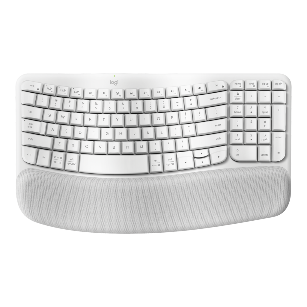 Logitech Wave Keys Off-White — Top View